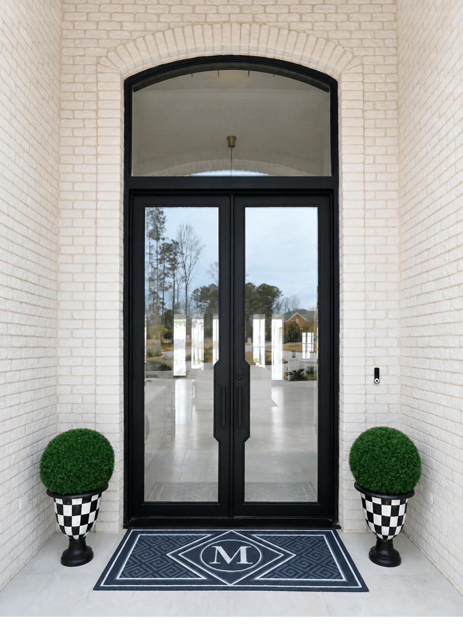 Iron Entry Double Door with transom- PS7257