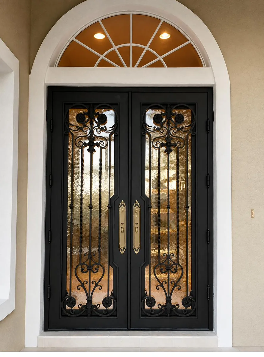 Scrollwork Double Iron Entry Doors — Davie, FL