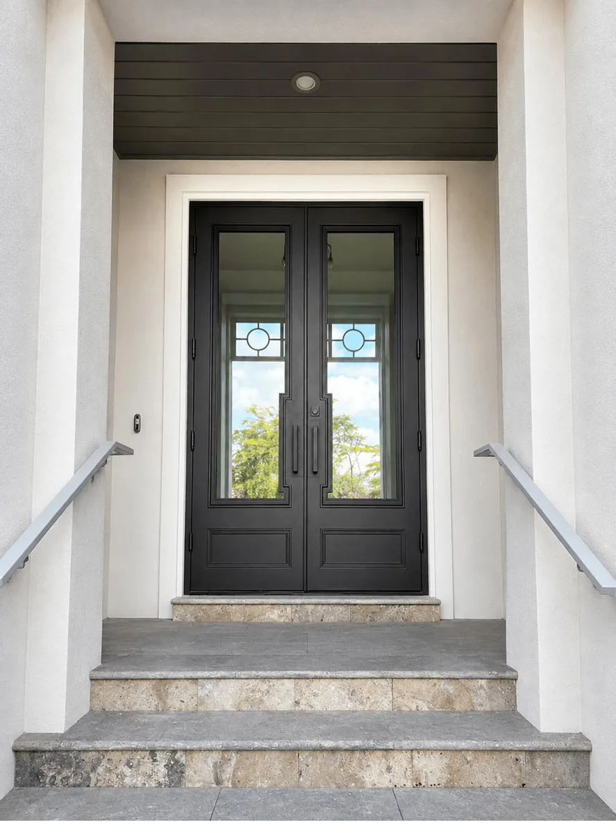 Contemporary Double Iron Entry Doors — Punta Gorda, FL