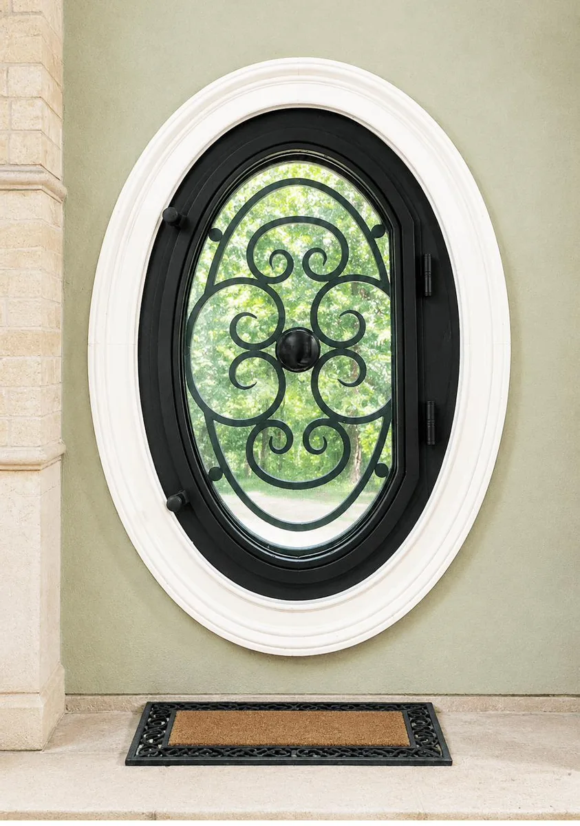 Oval Iron Scroll Window — Decatur, GA